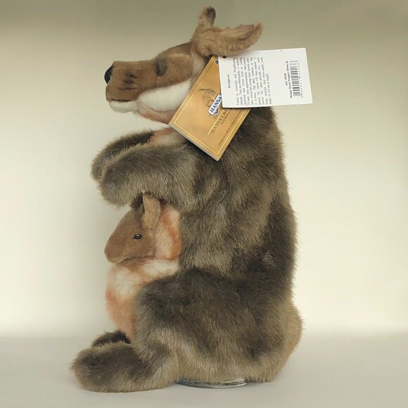 Hansa Plush New w/Tag Handcrafted Kangaroo Hand Puppet - Picture 12 of 16